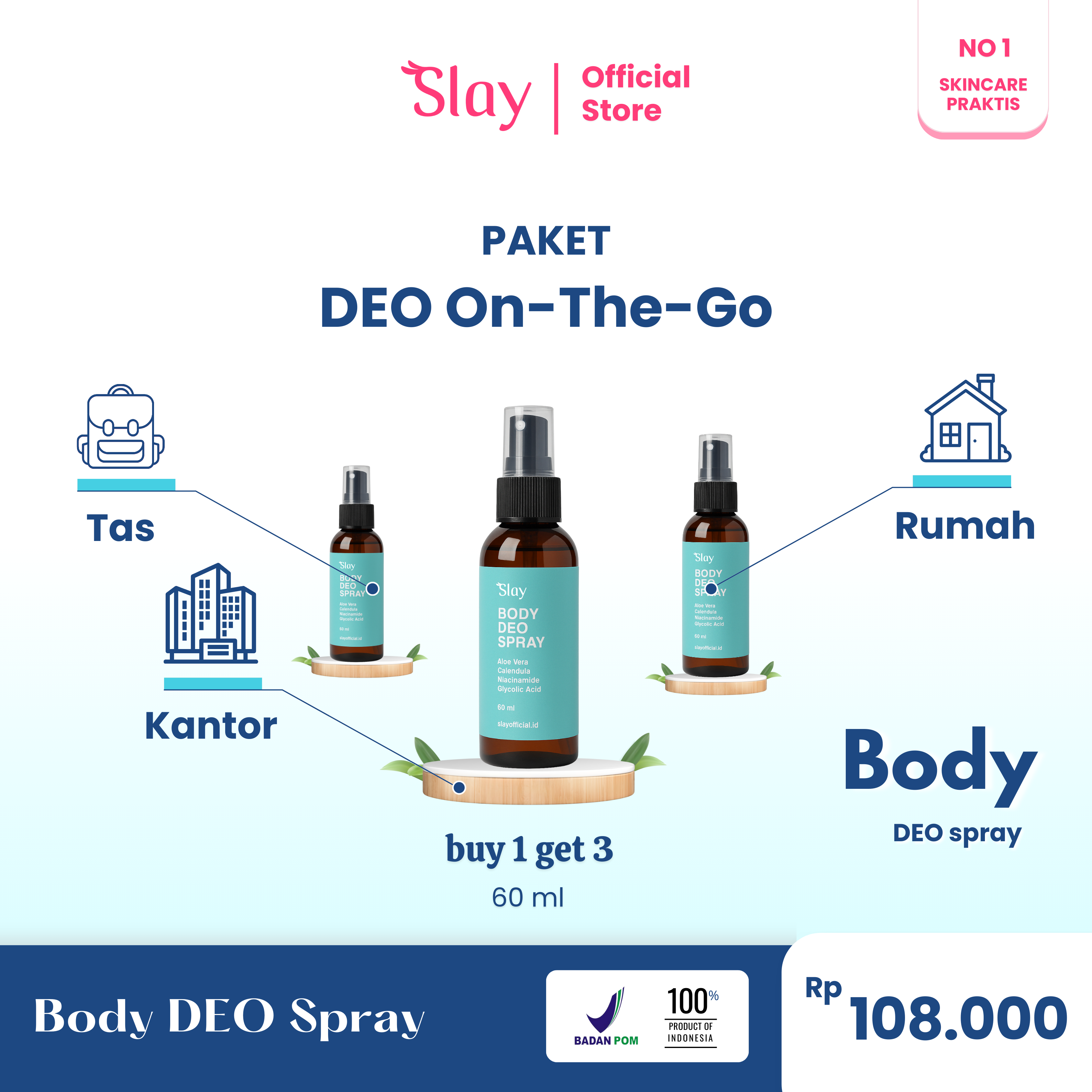 Body Deo Spray ( 1 pouch )