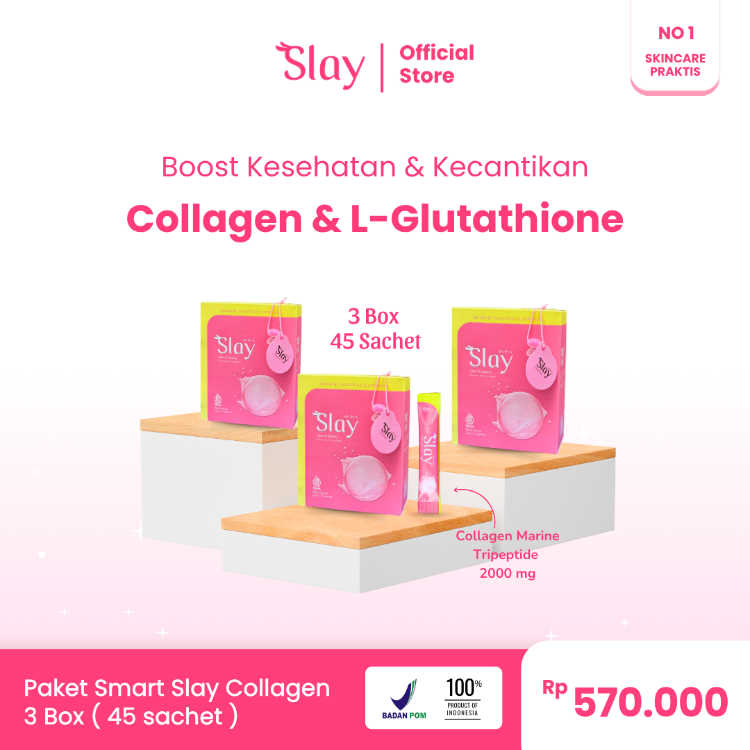 Slay Collagen & L-Glutathione Paket 3 Box